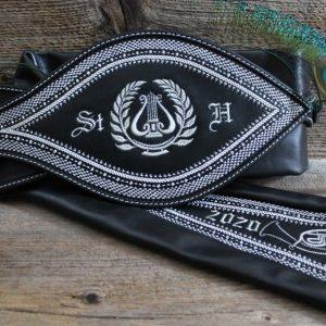 Schöne Lyra mit Monogramm