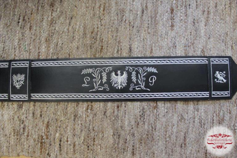 Sehr aufwändige Bauchbinde mit Adler