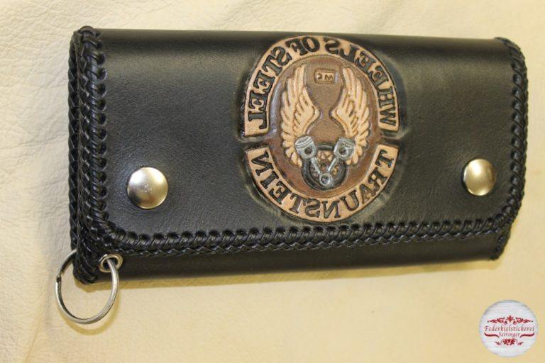 Punzierte Biker Geldtasche