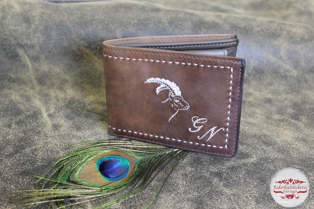 Geldtasche mit Steinbock