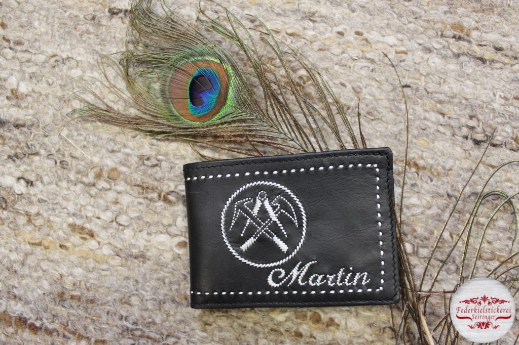 Geldtasche mit Zunftzeichen