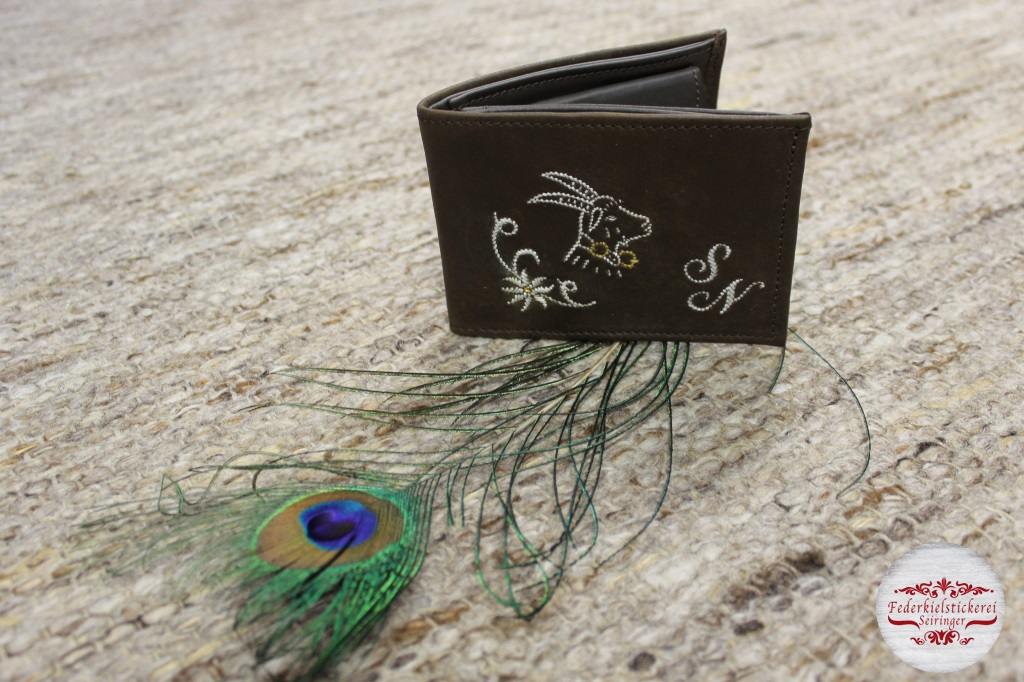 Geldtasche mit Ziege