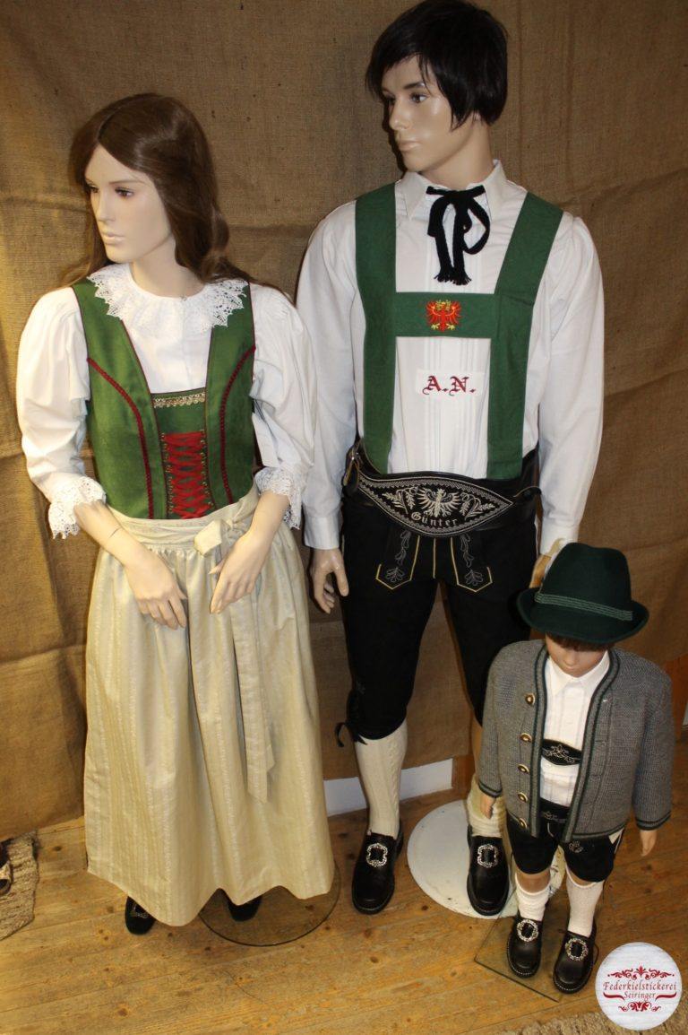 Oberländer Tracht in grün