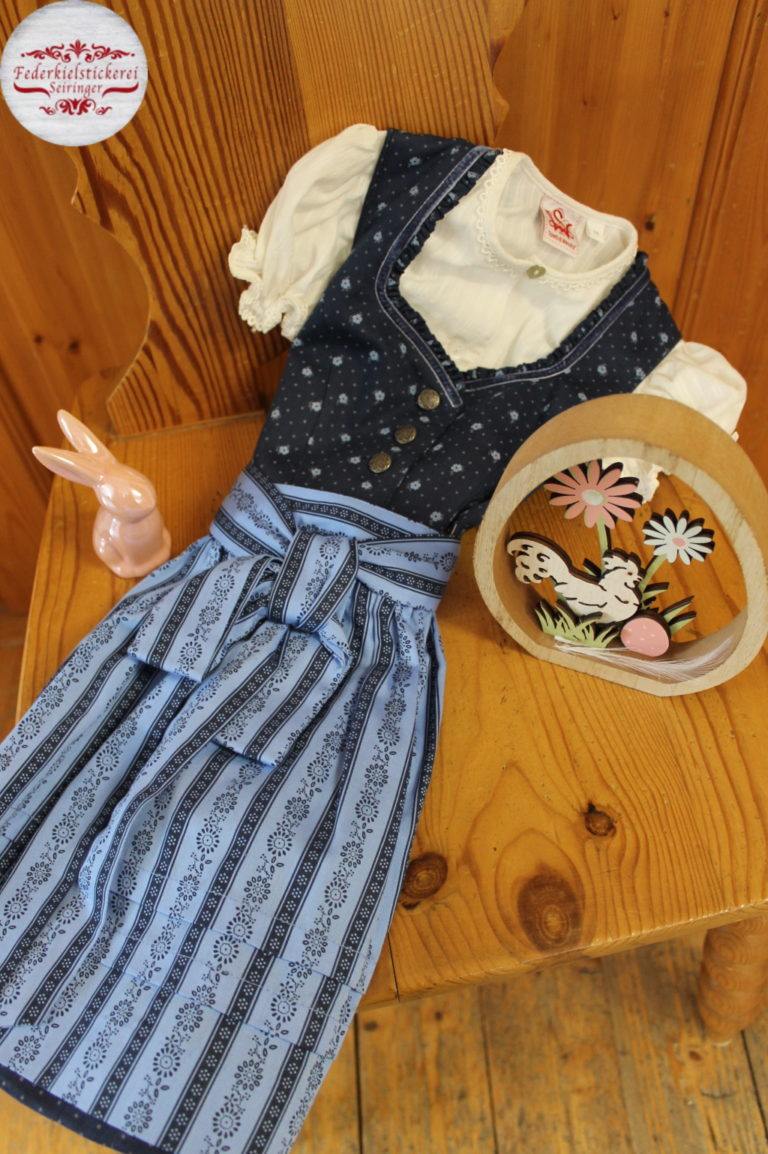 Klassisches Kinder Dirndl in blau