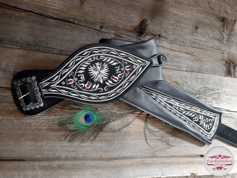 Ranzen mit roten Glockenblumen Adler G