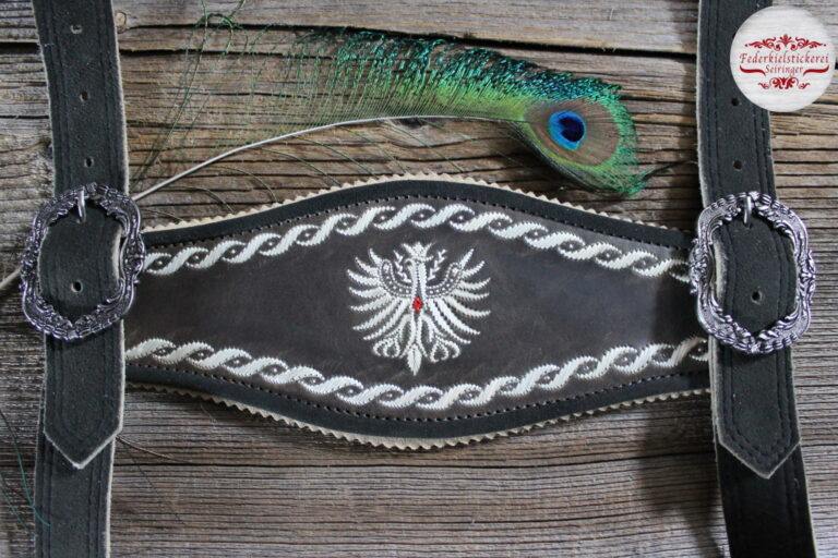 Hosenträger mit Adler und Umrandung