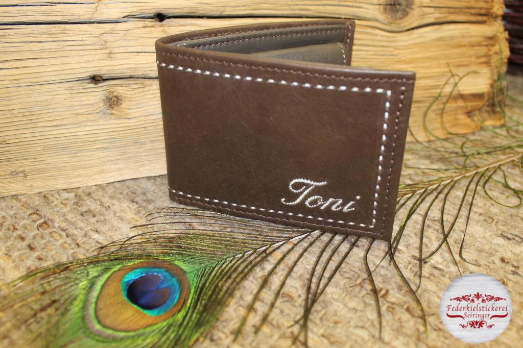 Geldtasche mit Namen